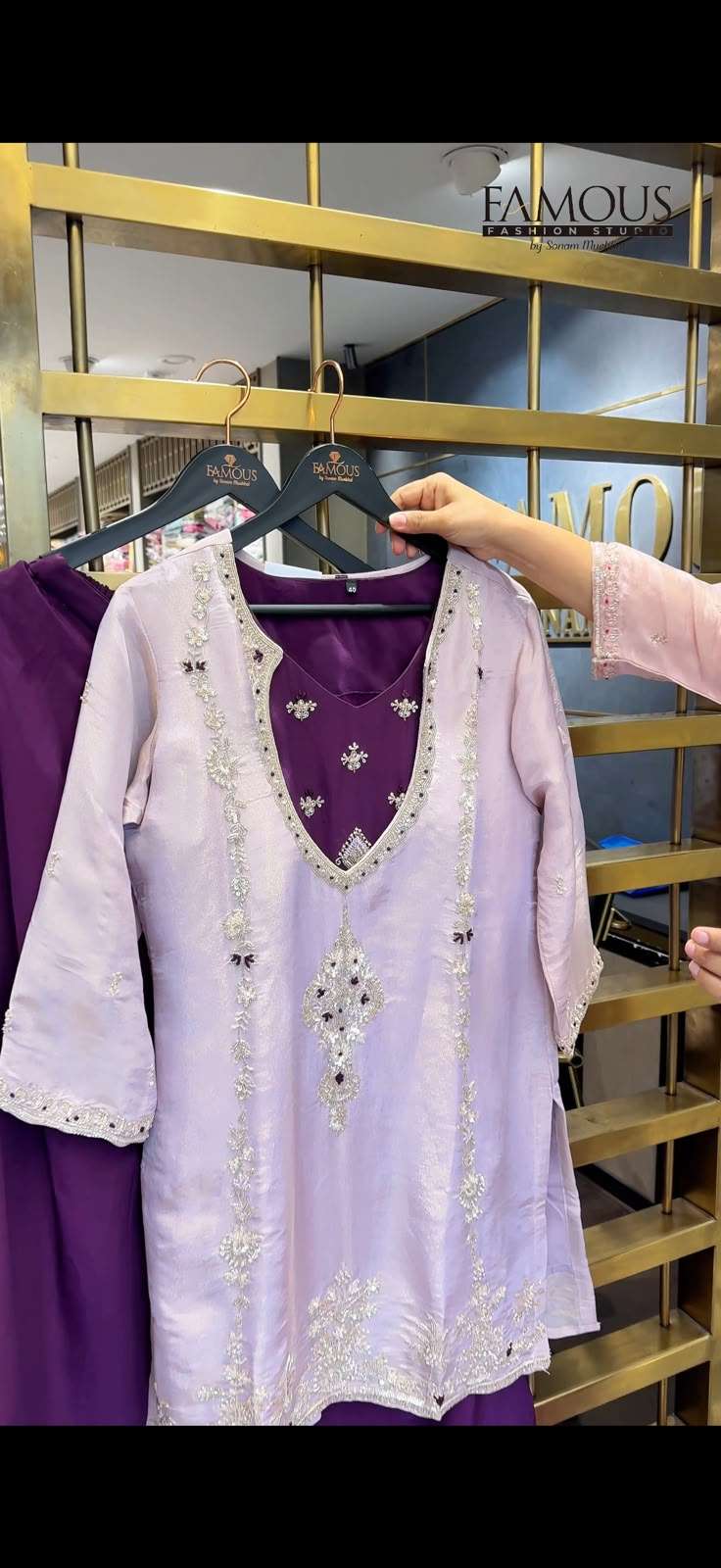 Lavender luxe 3-Piece festive wear